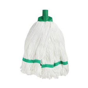 Microfibre Round Mop Green Looped 350g